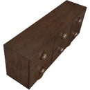  Meridian Bubble Brown Solid Wood And Oak Veneer Sideboard / Buffet IMAGE 9