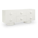  Meridian Bubble Cream Solid Wood And Oak Veneer Sideboard / Buffet IMAGE 1