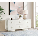  Meridian Bubble Cream Solid Wood And Oak Veneer Sideboard / Buffet IMAGE 2