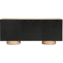 Meridian Bubble Natural Solid Wood And Oak Veneer Sideboard / Buffet IMAGE 4