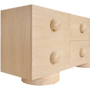  Meridian Bubble Natural Solid Wood And Oak Veneer Sideboard / Buffet IMAGE 6