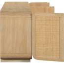  Meridian Windsor Natural Solid Wood And Natural Cane Sideboard / Buffet IMAGE 7