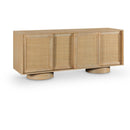  Meridian Windsor Natural Solid Wood And Natural Cane Sideboard / Buffet IMAGE 1