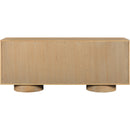 Meridian Windsor Natural Solid Wood And Natural Cane Sideboard / Buffet IMAGE 5