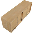  Meridian Windsor Natural Solid Wood And Natural Cane Sideboard / Buffet IMAGE 9
