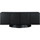  Meridian Bellona Black Oak Veneer Sideboard / Buffet IMAGE 3
