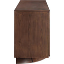  Meridian Bellona Brown Oak Veneer Sideboard / Buffet IMAGE 4