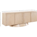  Meridian Bellona Natural Oak Veneer Sideboard / Buffet IMAGE 10