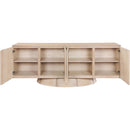  Meridian Bellona Natural Oak Veneer Sideboard / Buffet IMAGE 9