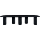  Color_Black -- Meridian Oval Dolan Dining Table with Pedestal Base IMAGE 7