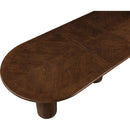  Meridian Dolan 143.25" / 119.25" / 95.25" Brown Solid Wood And Oak Veneer Dining Table IMAGE 11