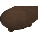  Meridian Dolan 143.25" / 119.25" / 95.25" Brown Solid Wood And Oak Veneer Dining Table IMAGE 13