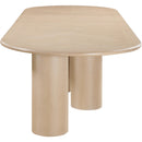  Meridian Dolan 95.25" / 119.25" / 143.25" Oak Solid Wood And Oak Veneer Dining Table IMAGE 10