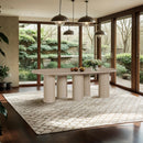  Color_Oak -- Dolan 95.25" / 119.25" / 143.25" Oak Solid Wood And Oak Veneer Dining Table IMAGE 4