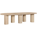  Color_Oak -- Dolan 95.25" / 119.25" / 143.25" Oak Solid Wood And Oak Veneer Dining Table IMAGE 5