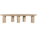  Color_Oak -- Dolan 95.25" / 119.25" / 143.25" Oak Solid Wood And Oak Veneer Dining Table IMAGE 7