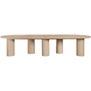  Meridian Dolan 95.25" / 119.25" / 143.25" Oak Solid Wood And Oak Veneer Dining Table IMAGE 7