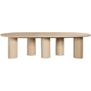  Color_Oak -- Dolan 95.25" / 119.25" / 143.25" Oak Solid Wood And Oak Veneer Dining Table IMAGE 8