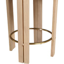  Color_Cream -- Harrison Cream Vegan Leather Upholstered Counter Stool IMAGE 5