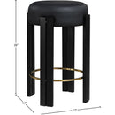  Color_Black -- Meridian Harrison Counter Height Stool IMAGE 6