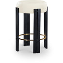  Color_Cream -- Harrison Cream Vegan Leather Upholstered Counter Stool IMAGE 1