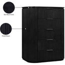  Color_Black -- Meridian Astrid 5 Drawer Chest IMAGE 13