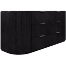  Meridian Astrid Black Solid Wood And Oak Veneer Dresser IMAGE 10