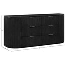 Color_Black -- Meridian Astrid 6 Drawer Dresser IMAGE 13