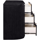  Color_Black -- Meridian Astrid 6 Drawer Dresser IMAGE 6