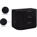  Color_Black -- Meridian Astrid 3 Drawer Nightstand IMAGE 13