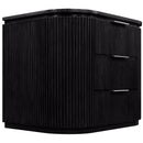  Color_Black -- Meridian Astrid 3 Drawer Nightstand IMAGE 7