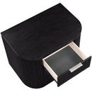  Color_Black -- Meridian Astrid 3 Drawer Nightstand IMAGE 8