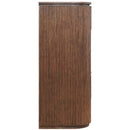  Color_Brown -- Astrid Brown Solid Wood And Oak Veneer Chest IMAGE 4