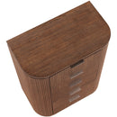  Color_Brown -- Astrid Brown Solid Wood And Oak Veneer Chest IMAGE 9