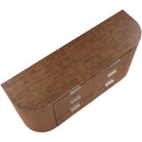  Color_Brown -- Astrid Brown Solid Wood And Oak Veneer Dresser IMAGE 9