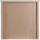  Meridian Astrid Brown Solid Wood And Oak Veneer Mirror IMAGE 5