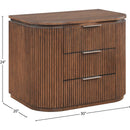  Color_Brown -- Astrid Brown Solid Wood And Oak Veneer Nightstand IMAGE 13