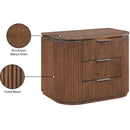  Color_Brown -- Astrid Brown Solid Wood And Oak Veneer Nightstand IMAGE 14