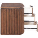  Color_Brown -- Astrid Brown Solid Wood And Oak Veneer Nightstand IMAGE 6