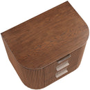  Color_Brown -- Astrid Brown Solid Wood And Oak Veneer Nightstand IMAGE 9