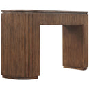  Meridian Astrid Brown Solid Wood And Oak Veneer Console Table IMAGE 6