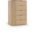  Color_Natural -- Astrid Natural Solid Wood And Oak Veneer Chest IMAGE 1