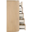  Color_Natural -- Astrid Natural Solid Wood And Oak Veneer Chest IMAGE 6