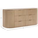  Color_Natural -- Astrid Natural Solid Wood And Oak Veneer Dresser IMAGE 13