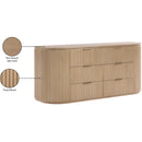  Color_Natural -- Astrid Natural Solid Wood And Oak Veneer Dresser IMAGE 14