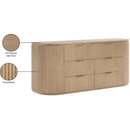  Meridian Astrid Natural Solid Wood And Oak Veneer Dresser IMAGE 14