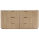  Meridian Astrid Natural Solid Wood And Oak Veneer Dresser IMAGE 3