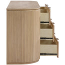  Color_Natural -- Astrid Natural Solid Wood And Oak Veneer Dresser IMAGE 6