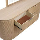  Color_Natural -- Astrid Natural Solid Wood And Oak Veneer Dresser IMAGE 8