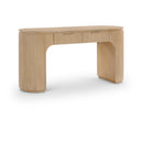  Meridian Astrid Natural Solid Wood And Oak Veneer Desk IMAGE 1